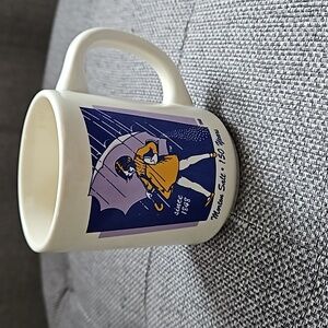 Vintage Mortons Salt 150 years comemetative coffee mug from 1968